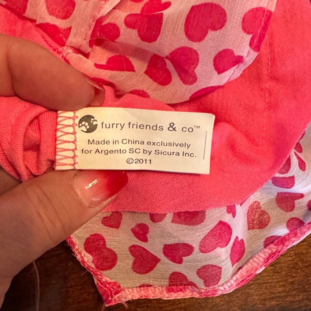 Dog Pink Heart Ruffle Tank Dress - Picture 3 of 4